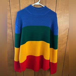 Rare UNIF Rainbow Crayola Sweater Super Comfy XS